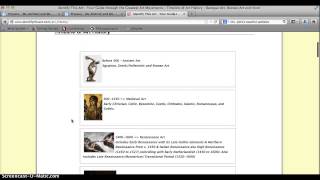 Art Time Machine WebQuest