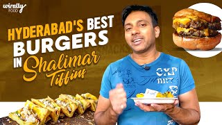 Hyderabad's Best Burgers Shalimar షాలిమార్ Tiffins \u0026 Snacks | Tawa Fried Burgers |