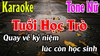 Tuổi Học Trò Karaoke Tone Nữ ( Dm ) Karaoke Lâm Organ - Beat Mới