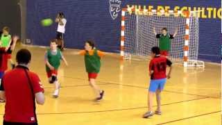 Kids playing handball in France