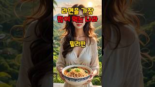 세계에서 라면을 가장 많이 먹는 나라 TOP 10 🍜 #이슈 #음식 #라면