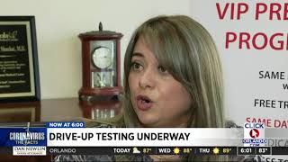 Medical group offers first drive-up coronavirus testing in Central Florida