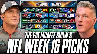 The Pat McAfee Show Picks & Predicts Every Game For NFL's Week 16 Weekend