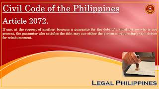 Civil Code of the Philippines, Article 2072