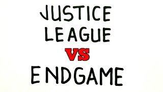 How to turn words JUSTICE LEAGUE and ENDGAME into cartoon
