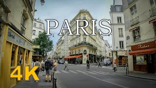 Paris without tourists -Summer walking tour - Rue Monsieur le Prince - Rue Mazarine 4K