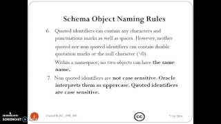 1z0-051_2 Schema Naming Rules