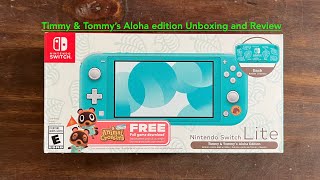 unboxing limited edition turquoise switch lite Timmy & Tommy’s Aloha Edition