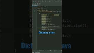 dictionary in java