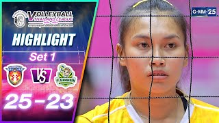 นครนนท์ VS แก่นนคร ม.การกีฬาแห่งชาติ วีซี เซต 1 | HIGHLIGHT Volleyball Thailand League 2024-2025