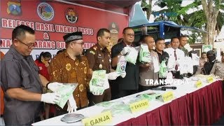 Polisi Ungkap Ekstasi & Sabu Dalam Kemasan Teh