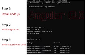 S2. Install Angular CLI in Windows | How to Check Angular CLI Version (ng version)