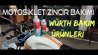 MOTOSİKLET ZİNCİR BAKIMI | WÜRTH TEMİZLEYİCİ VE ZİNCİR YAĞI