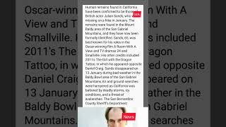 British actor Julian Sands' discovered in California's Mount Baldy, cause under investigation #short