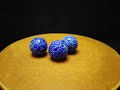 Beads Batu Lapis Lazuli Lazurite Motif Awan Keberuntungan 12mm C489