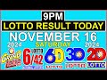 Lotto Result Today 9pm November 16 2024 PCSO