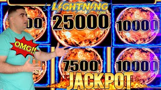 Tiki Fire LIGHTNING LINK Slot Machine HANDPAY JACKPOT | Live Slot Play In Las Vegas At The Cosmo !