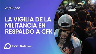 Continúa la vigilia militante en la casa de CFK