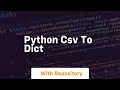 python csv to dict