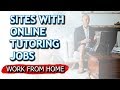 4 Sites with Online Tutoring Jobs – Work from Home