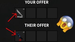Roblox Assassin They Tried To Rip Me Off Roblox Assassin - i traded a prism for a jd knife roblox murder mystery