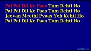Pal Pal Dil Ke Paas - Kishore Kumar Hindi Full Karaoke with Lyrics