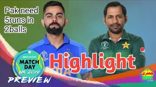 Pakistan vs india Full highlight match gameplay 2019 #cwc