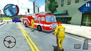 FireTruck Emergency Rescue Simulator #2 - Real Firefighter Game - Android Gameplay