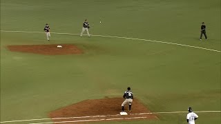 【プロ野球パ】抜かせない！クルーズが二遊間の打球をことごとく好捕  2015/05/19 L-M