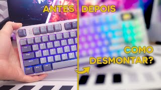 Personalizando Attack Shark K86 Melhor Teclado Mecânico Custo Beneficio!! Como desmontar??