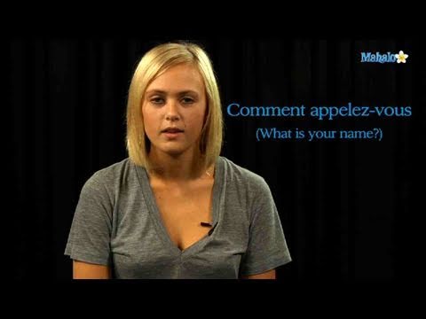How to Ask For Someone's Name in French How to Ask For Someone's Name in French