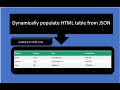 Dynamically add data in HTML table using jquery