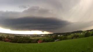 16.06.2016 - Superzelle mit Hagel zwischen Deggendorf und Straubing