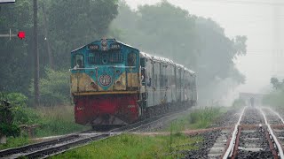 Train in Rain || Jamalpur Commuter Train (জামালপুর কমিউটার ট্রেন) of Bangladesh Railway