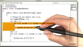Triangle Pattern - Intro to Java Programming