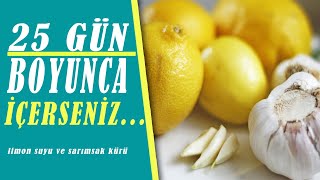 FAYDALARINA HAYRET EDECEKSİNİZ !!!(Limon Suyu Sarımsak Kürü)