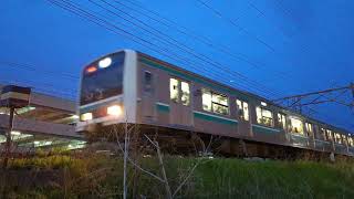 【2日間だけの延長運転】9654M E501系K751編成 普通 水戸行 常磐線 草野～いわき間 通過