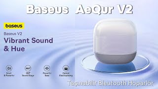 Baseus AeQur V2 Taşınabilir Bluetooth Hoparlör