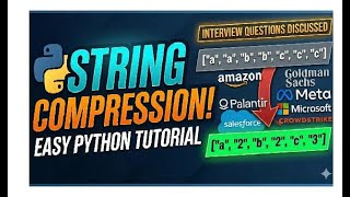 Master the 2-Pointer Logic! | String Compression Interview Guide (Python)