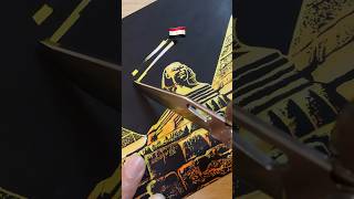 🇪🇬Sphinx \u0026 Pyramids Scratch Reveal: What’s Hidden? #egypt #painting #art