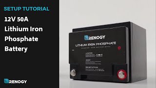 Renogy Lithium Iron Phosphate Battery 12 Volt 50 Ah