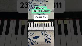 Ghost - Justin Bieber (Piano Tutorial) #music #shorts