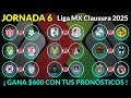 pronÓsticos jornada 6 liga mx clausura 2025