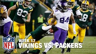 Cordarrelle Patterson's Kickoff Return Thwarted by K Mason Crosby | Vikings vs. Packers | NFL