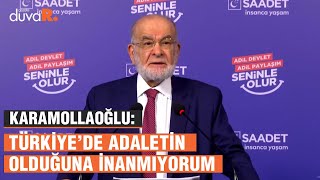 Saadet Partisi Genel Başkanı Temel Karamollaoğlu, Haftalık Basın Toplantısı'nda konuşuyor #CANLI