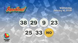 Wisconsin Lottery Evening Draw Plus 01/14/2026