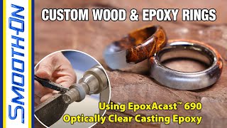 Woodturning - Cherry Burl and Epoxy Rings