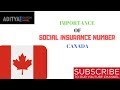 Importance of Social Insurance Number|| Newcomers|| Canadian Immigration