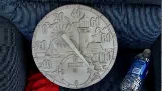 Here's my Outdoor Thermometer with Clock, very hot.