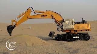 RC Excavator | Unboxing and 1st Test with Soft sand | 1:16 size